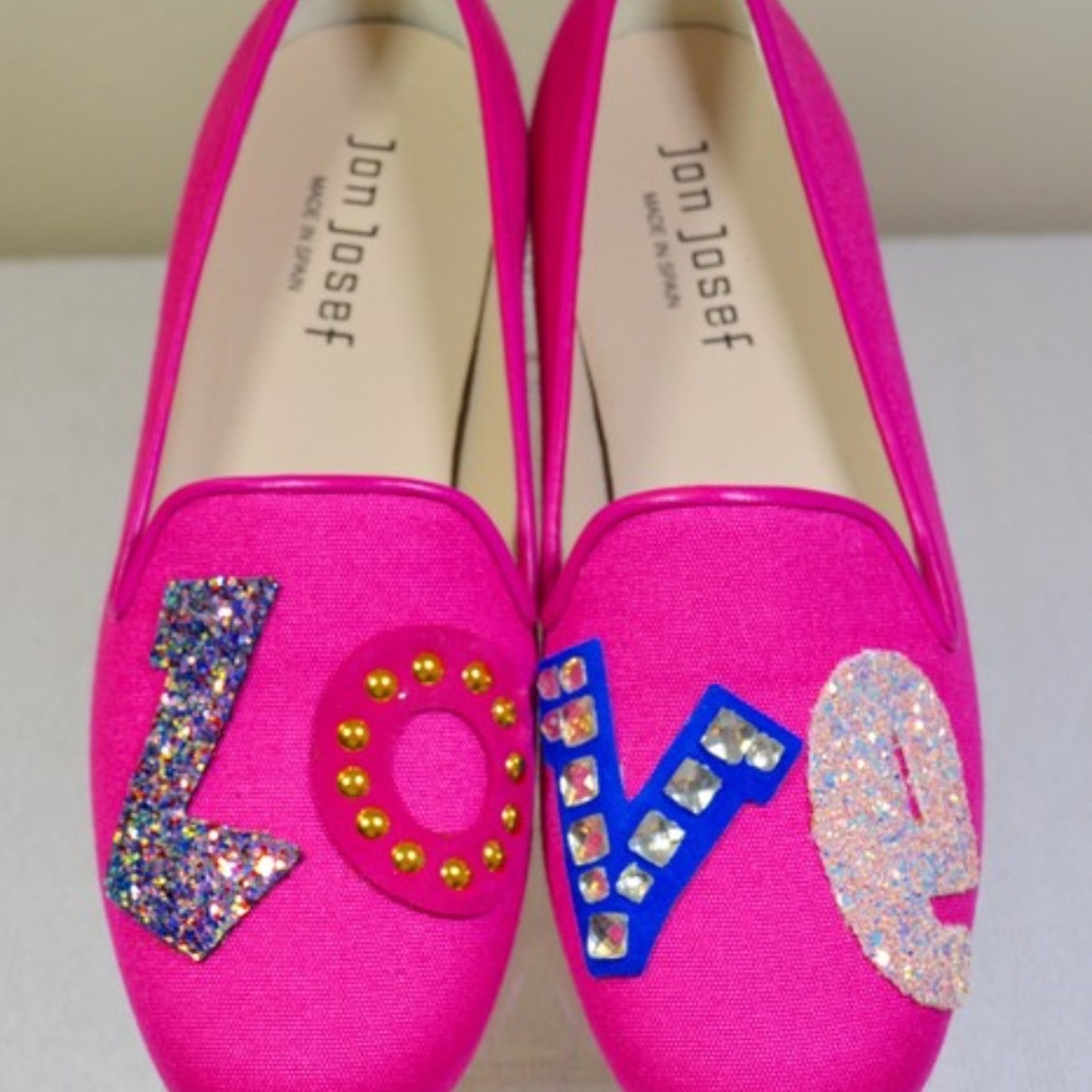 🏷️ NWT Pink Gatsby Love Linen Flats